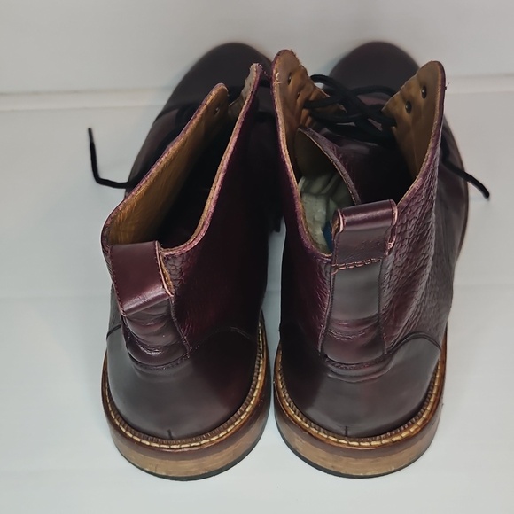 TAFT The Rome Cap Toe Leather Boots Oxblood Burgundy Red Size 44,Classic Design main image 9